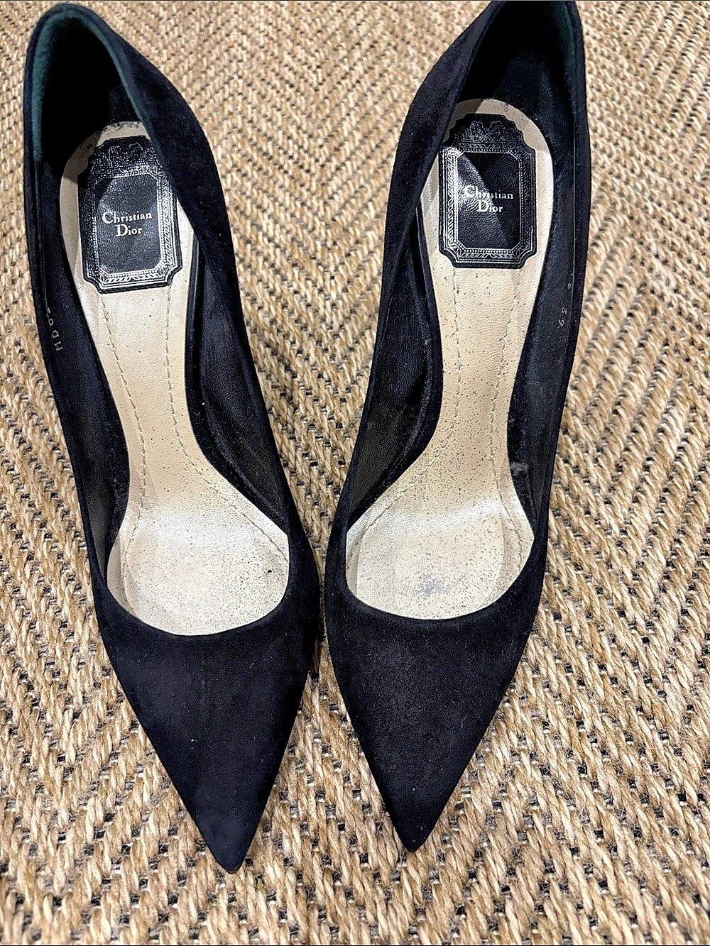 Christian Dior Black Pointed-Toe High Heels